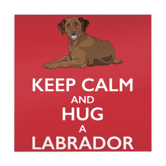 Discover Keep Calm and Hug a Labrador - Chocolate Lab - Mahjong Mats