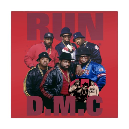 Discover Run D.M.C Streetwear Gifts Mahjong Mats Hip Hop 90s Vintage Retro Graphic Mahjong Mats Rap Mahjong Mats