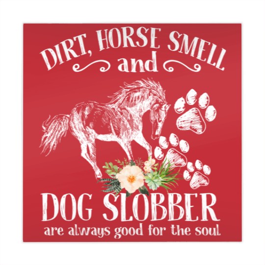 Discover Cute Horse And Dog Flower Mahjong Mats, Dirt Horse Smell Dog Slobber