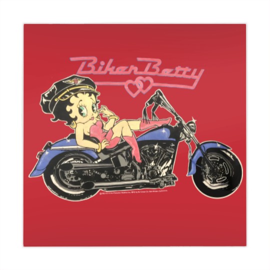 Discover 1993 Biker Betty Boop vintage motorcycle Mahjong Mats Mahjong Mats