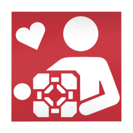Discover Adesivo Companion Cube Portal Mahjong Mats