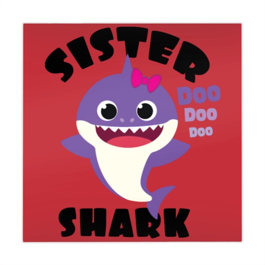 Discover Sister Shark Gift Cute Baby Shark Matching Family Mahjong Mats