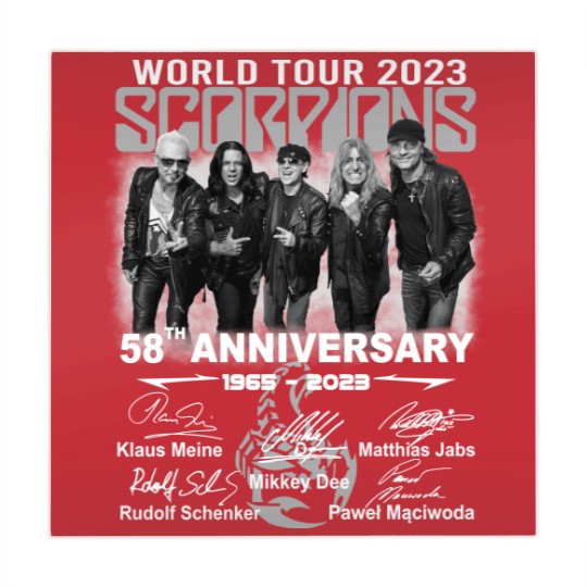 Discover 58TH ANNIVERSARY Scorpions world tour 2023 Mahjong Mats, Scorpions Mahjong Mats