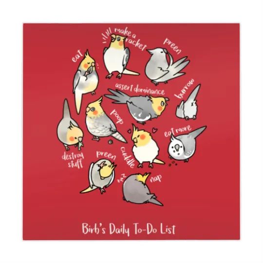 Discover Cockatiel'S Daily To-Do List Mahjong Mats