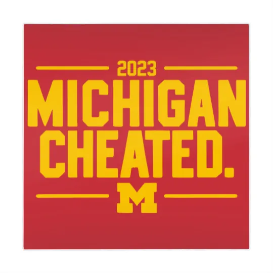 Discover Michigan Cheated College Football Fan Mahjong Mats