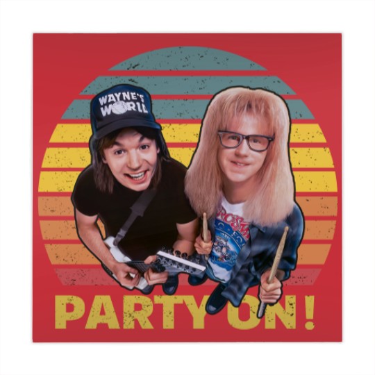 Discover Wayne's World Retro Vintage Mahjong Mats, Party On Vintage Mahjong Mats