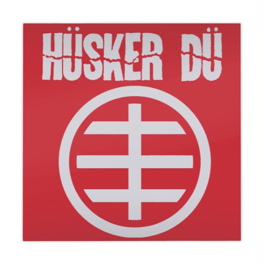 Discover Blue Husker Du Circle Logo Mahjong Mats