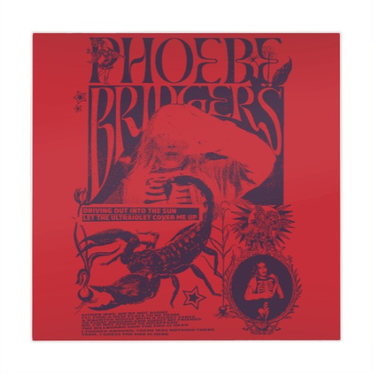 Discover Phoebe Bridgers I Know The End Punisher Merch Lyric Mahjong Mats