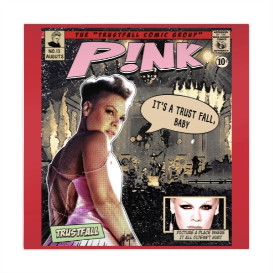 Discover P!nk Comic Mahjong Mats, P!nk Trustfall World Tour Album Graphic Mahjong Mats
