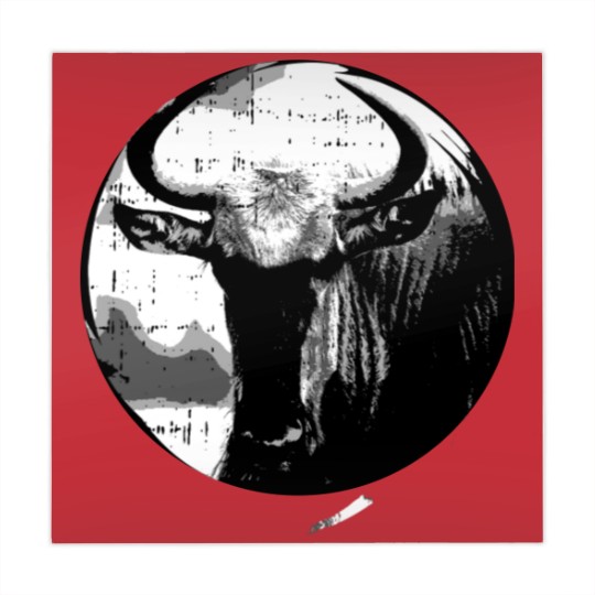 Discover Wildebeest GNU Wildlife Animal Safari Antelope Mahjong Mats