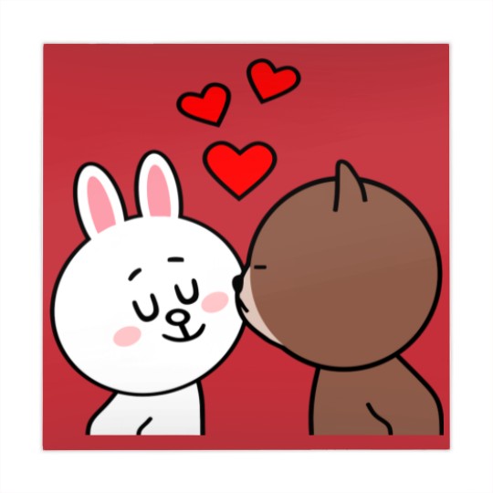 Discover Brown Bear Cony Bunny Rabbit The Kiss Mahjong Mats