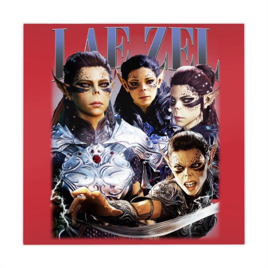 Discover Vintage 90s Style Lae'zel - Baldurs Gate 3 Gift For Fan Unisex Mahjong Mats S-5XL
