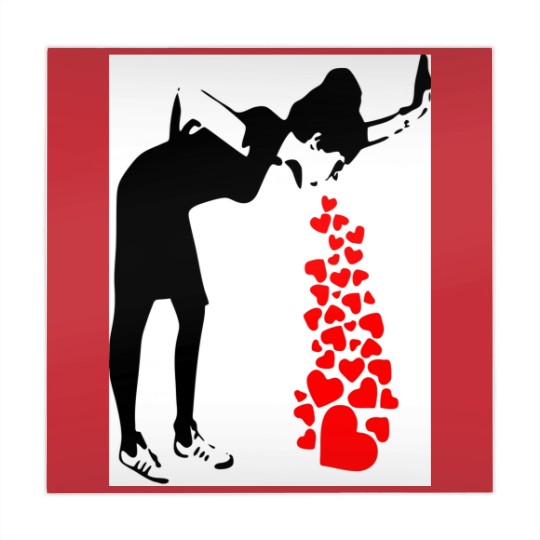 Discover Lovesick Street Art By Banksy - Street Art Work Graffiti - Artwork Design For Women Men Kids Poste Mahjong Mats