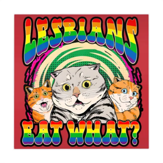 Discover Lesbians Eat What Cat National Coming Out Day LGBQ Pride Mahjong Mats