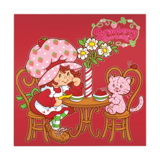 Discover Strawberry Shortcake strawberry shortcake and cat Mahjong Mats