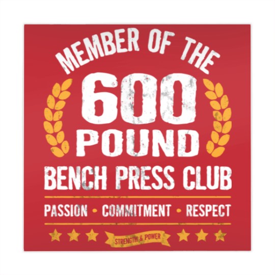 Discover 600 Pound Bench Press Club Strong Men Women Gym Mahjong Mats