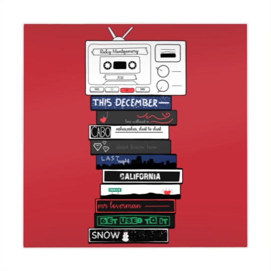Discover Ricky Montgomery Album Mix Tape Photographic Print Mahjong Mats