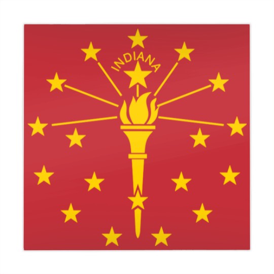 Discover Indiana State Flag Mahjong Mats