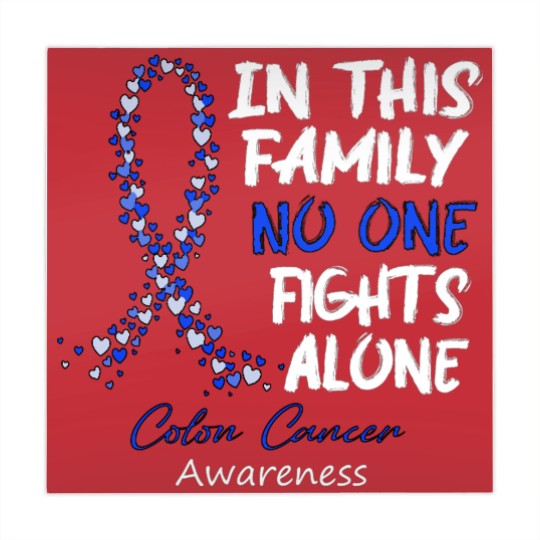 Discover Colon Cancer Awareness In This Family No One Fights Alone - Faith Hope Cure - Colon Cancer Awareness - Mahjong Mats