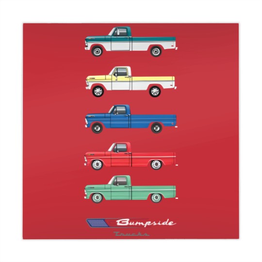 Discover 5 line Bumpside - 1968 F100 - Mahjong Mats
