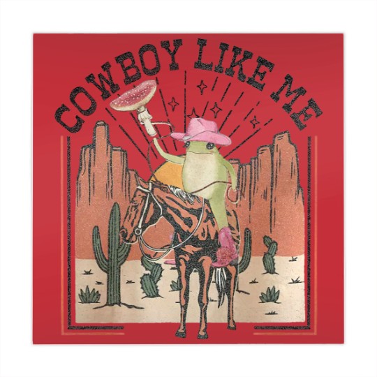 Discover You're a cowboy like me Mahjong Mats, Cowboy Frog Mahjong Mats