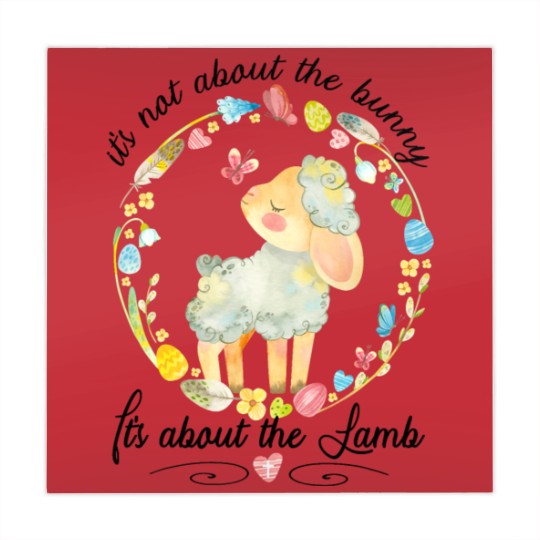 Discover Christian Easter Not About The Bunny Floral Lamb Mahjong Mats