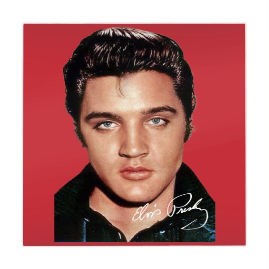 Discover Elvis Presley Signature Mahjong Mats Short Sleeve Cotton White Women Men S to 5XL