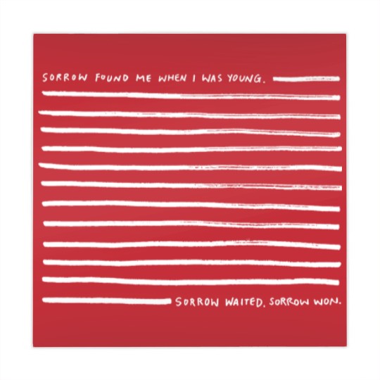 Discover Sorrow - The National - whiteSorrow - The National - white Mahjong Mats