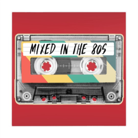 Discover Cassette Tape Mixed in the 80s Fashion Retro 1980s Mahjong Mats