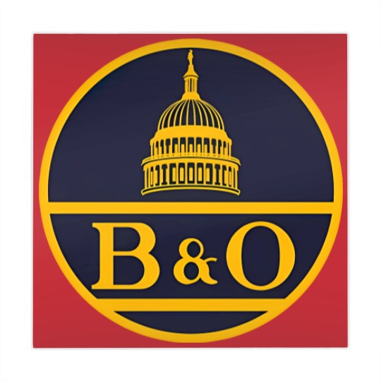 Discover Vintage B&O railroad logo - Railroad - Mahjong Mats