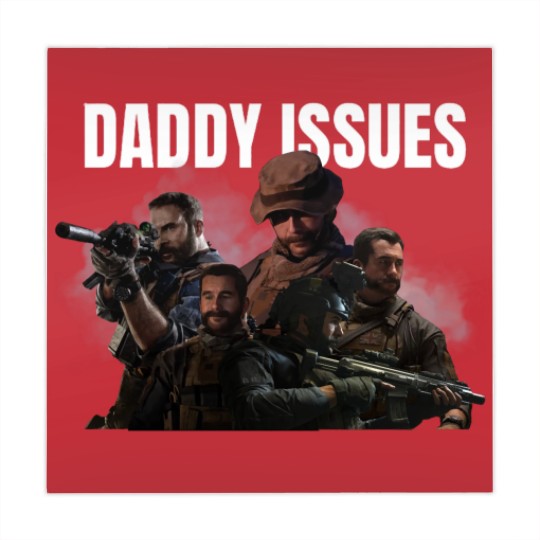 Discover Captain Price Daddy Issues Call of Duty Mahjong Mats