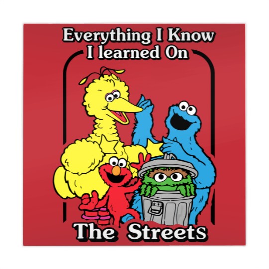 Discover everything i know i learned on the streets funny men women t Mahjong Mats
