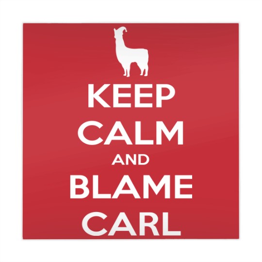 Discover Llamas with Hats Mahjong Mats, Keep Calm and Blame Carl Essential Mahjong Mats