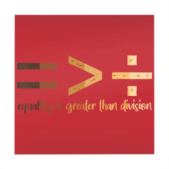 Discover equality is greater than division black history month math t Mahjong Mats