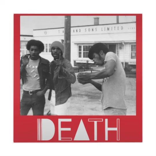 Discover Death - proto-punk band from Detroit White Letters Logo Mahjong Mats