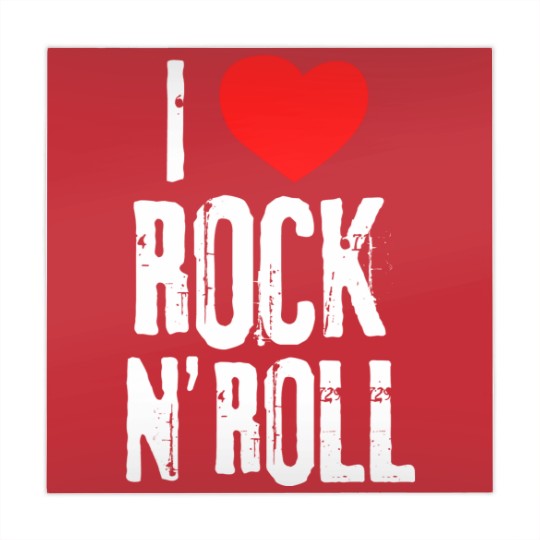 Discover i love rock roll band musician rock concert t Mahjong Mats