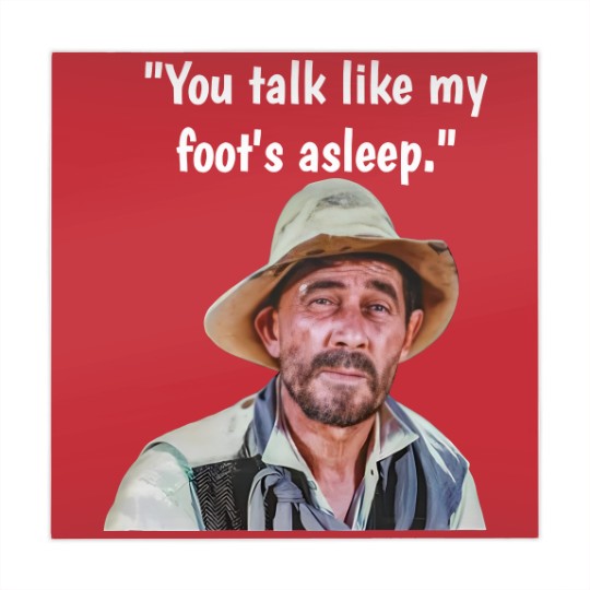 Discover Vintage TV Westerns Festus Gunsmoke "You Talk Like My Foot's Asleep"  Mahjong Mats Mahjong Mats