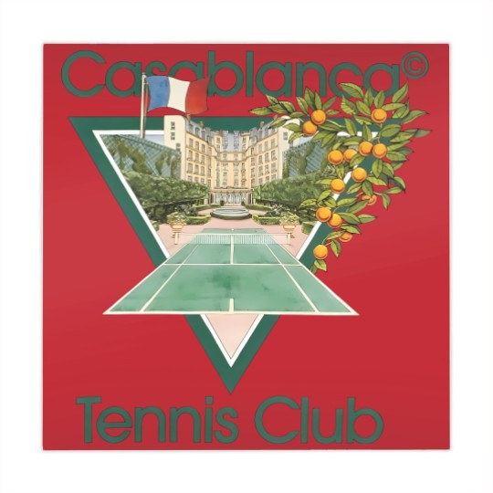 Discover Vintage Casablanca Tennis Club Mahjong Mats