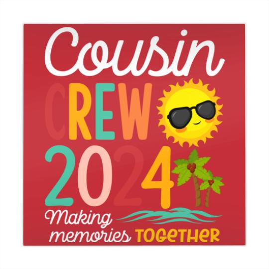 Discover Cousin Crew 2023 Summer Vacation Beach Family Trip Matching Mahjong Mats