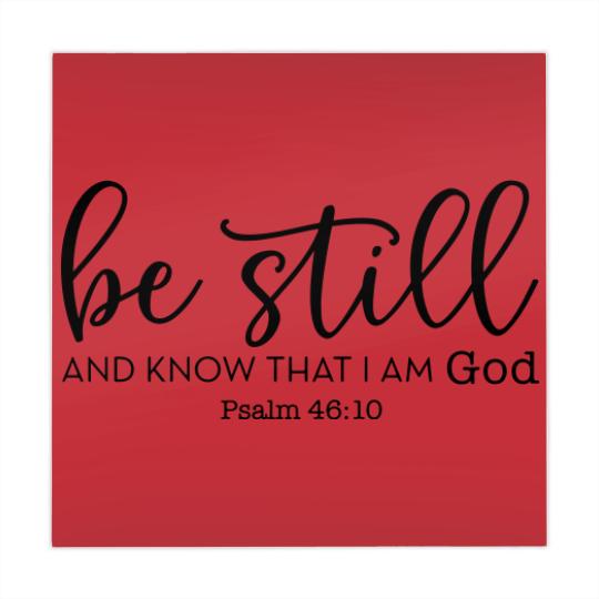 Discover Be Still and Know That I Am God Mahjong Mats, Christian Mahjong Mats, Religious Gifts