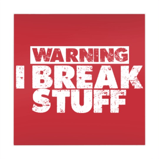Discover Warning I Break Stuff 3 Mahjong Mats