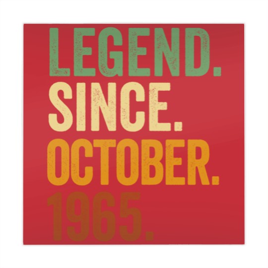Discover Retro 1965 Birthday October Born Legend Since 1965 Mahjong Mats
