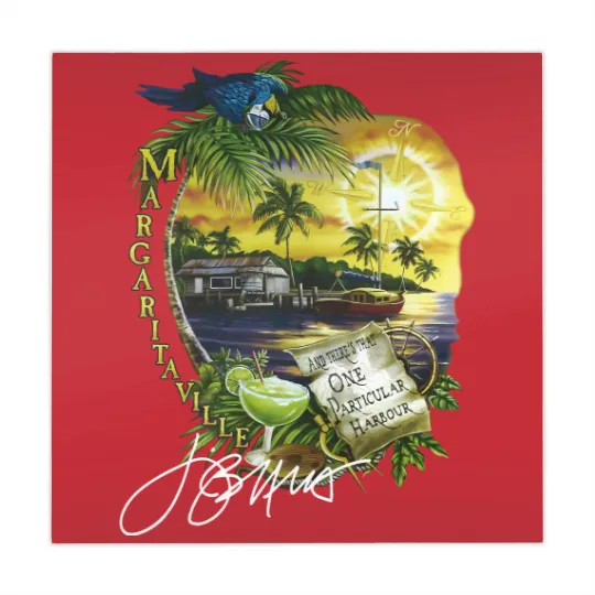 Discover Jimmy Buffett 1983 One Particular Harbor Signature Mahjong Mats