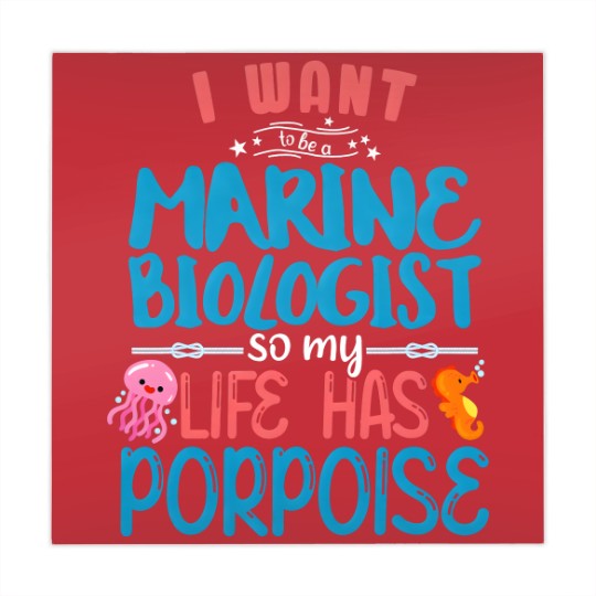 Discover Marine Biology Future Marine Biologist Gift Saying Mahjong Mats