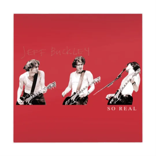 Discover 1994 Jeff Buckley So Real Unisex Black Mahjong Mats, 90s Jeff Buckley Concert, Jeff Buckley Mahjong Mats