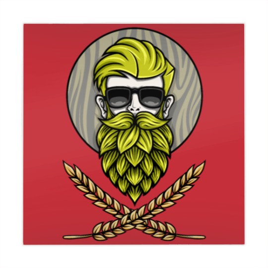 Discover Green Hops Beard - Beer Style - Hops Fashion Mahjong Mats