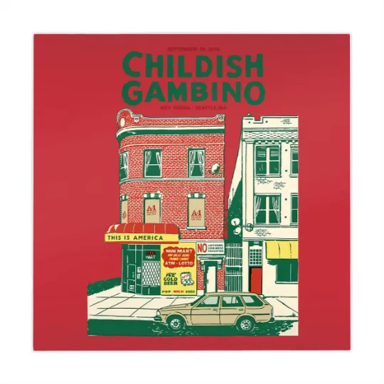 Discover Childish Gambino This is America Hip-Hop Funk Unisex Mahjong Mats