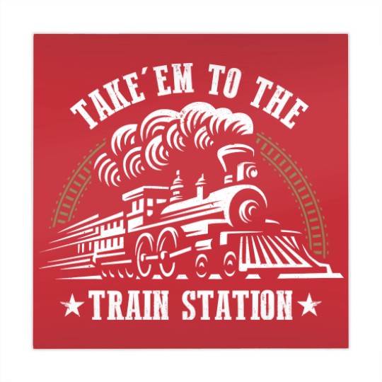 Discover Take Em To The Train Station Funny Mahjong Mats
