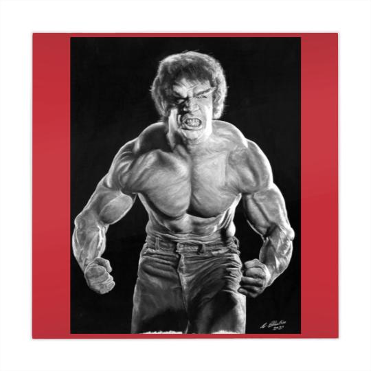 Discover Incredible Hulk watercolour painting Mahjong Mats