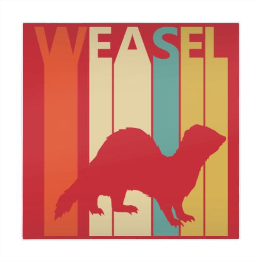 Discover Vintage Weasel Animal Silhouette Mahjong Mats